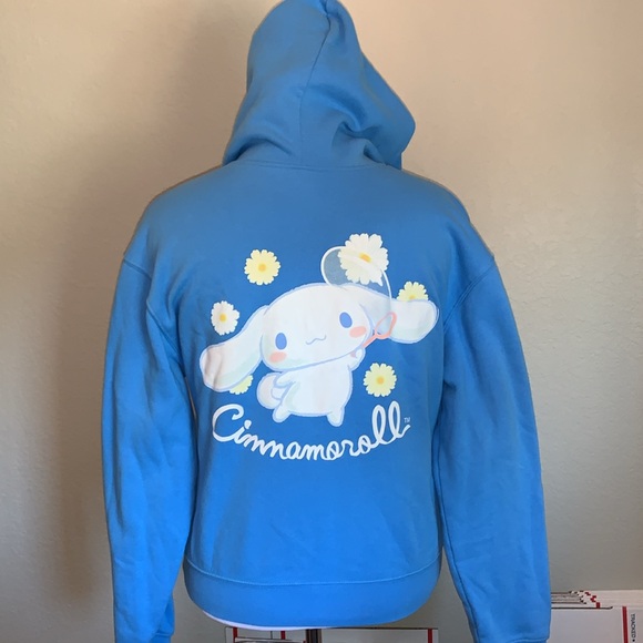 Sanrio Tops - 2/$15 Sanrio Cinnamoroll Daisy blue hoodie